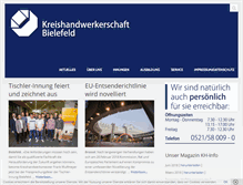Tablet Screenshot of kh-bielefeld.de